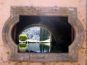 Vistas de los Jardínes de Alfabia, Mallorca.