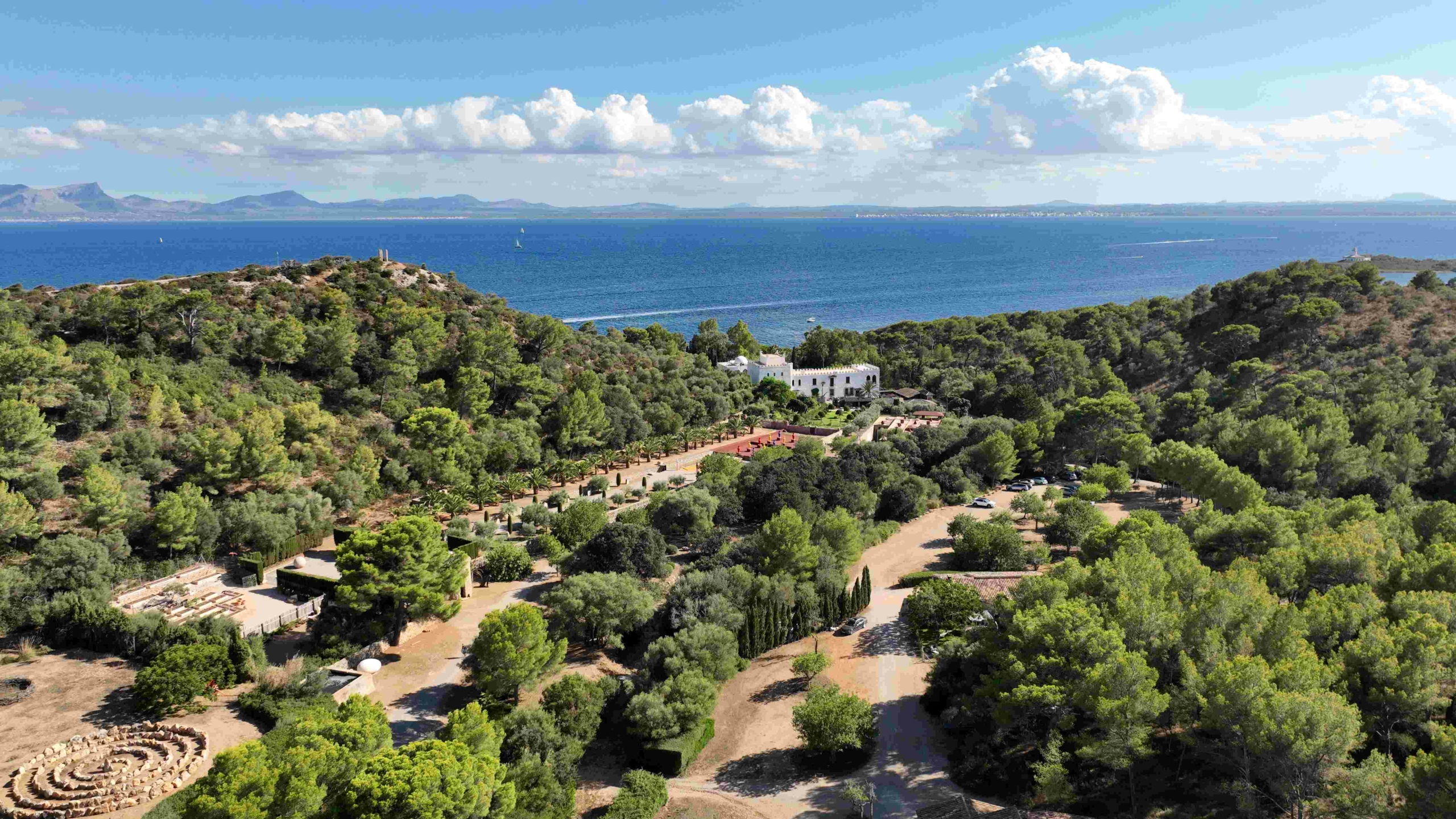 Vista a.erea de Sa Bassa Blanca, Mallorca