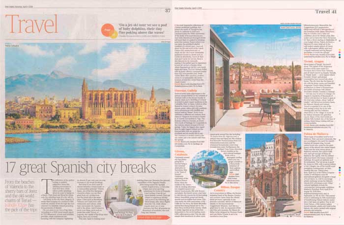 imágenes suministradas por newsmallorca para una sección del diario The Times